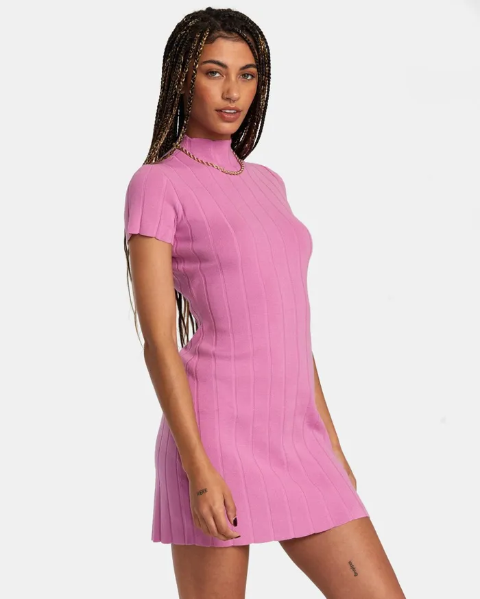 RVCA Dresses Rompers Jones Sweater Dress Meta Pink 8211 Women