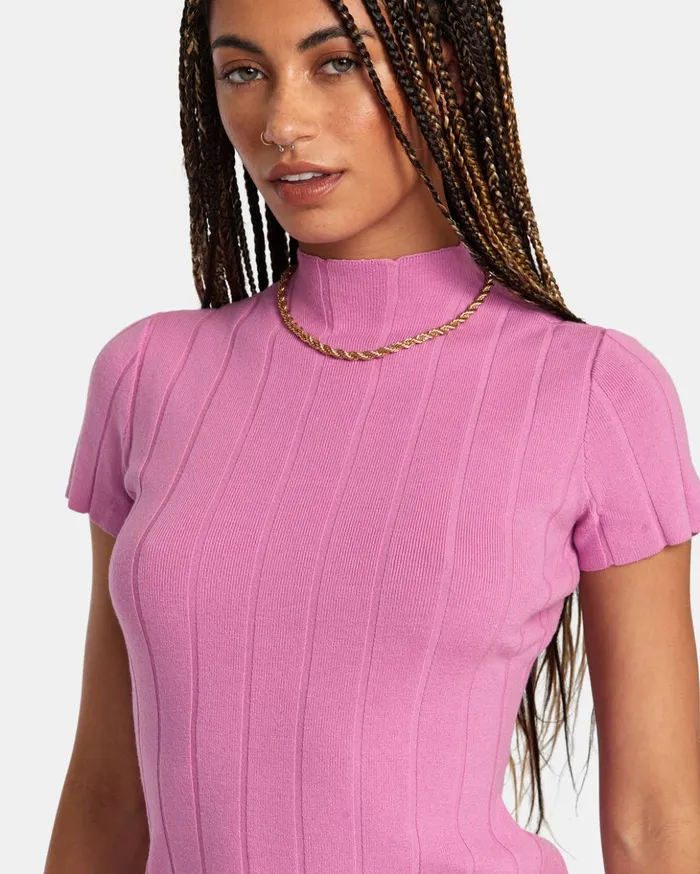RVCA Dresses Rompers Jones Sweater Dress Meta Pink 8211 Women