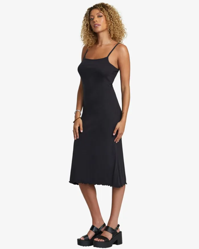 RVCA Dresses Rompers Slink Midi Dress Rvca Black 8211 Women