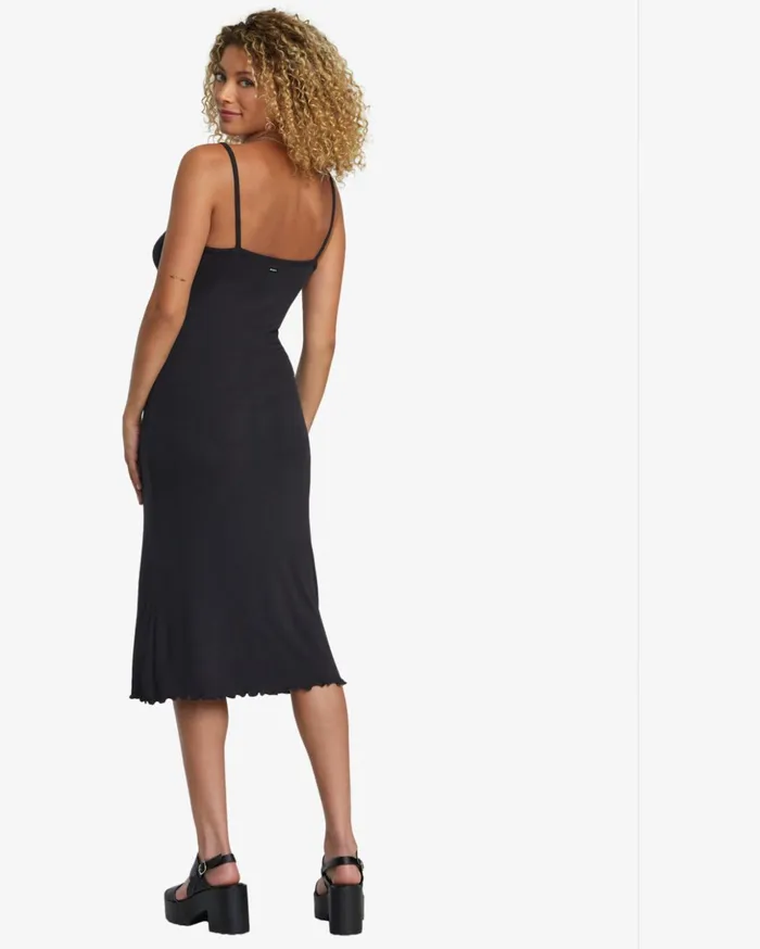 RVCA Dresses Rompers Slink Midi Dress Rvca Black 8211 Women