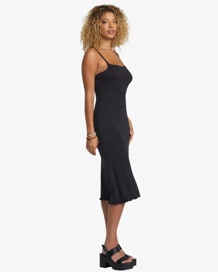 RVCA Dresses Rompers Slink Midi Dress Rvca Black 8211 Women
