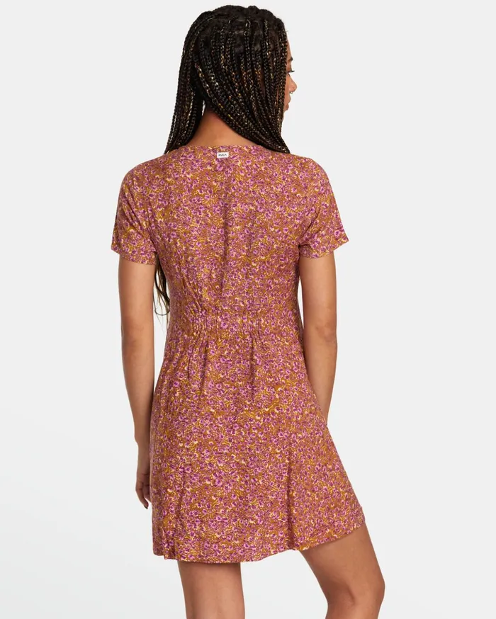 RVCA Dresses Rompers Understated Mini Dress Workwear Brown 8211 Women
