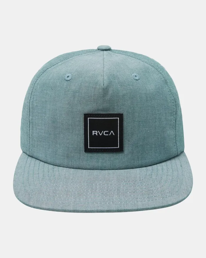 RVCA Hats Beanies Warren Clipback Baseball Hat College Green 8211 Men