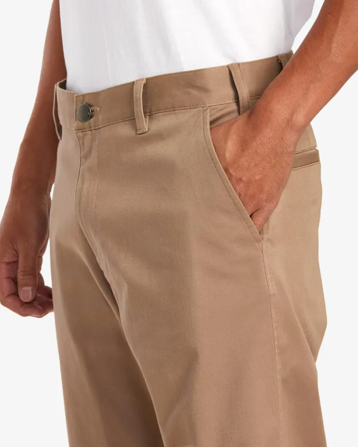 RVCA Pants Weekend Stretch Chino Pants Dark Khaki 8211 Men