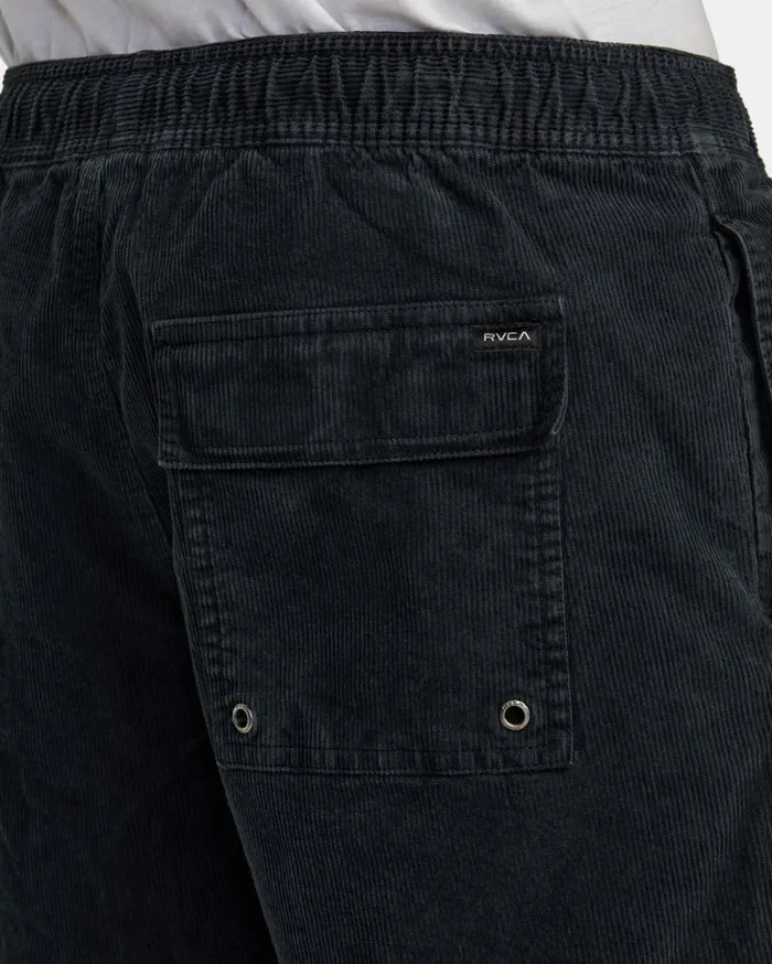 RVCA Shorts Hybrids Escape Elastic Waist Corduroy Shorts 17 Black 8211 Men