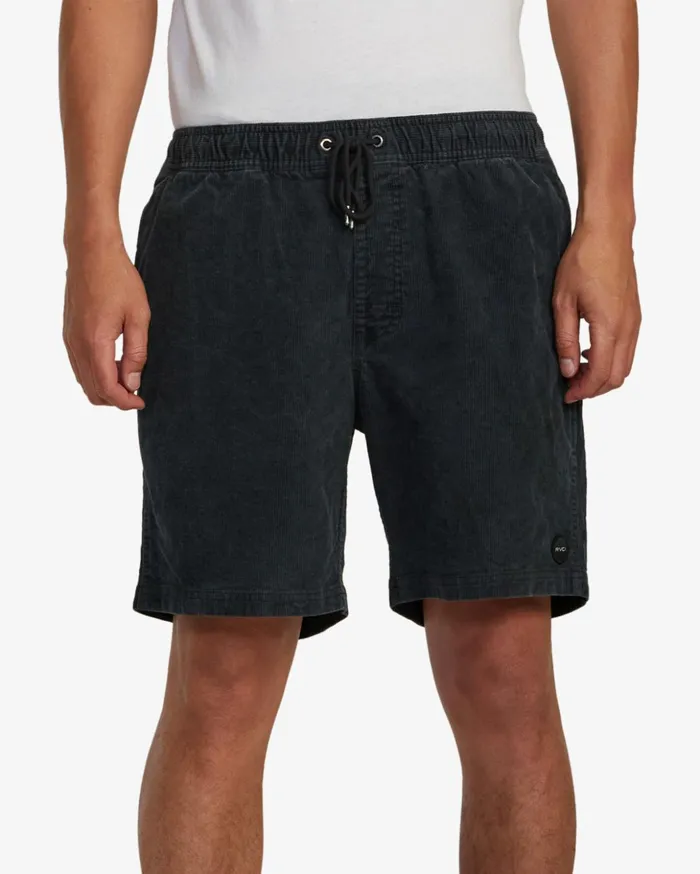 RVCA Shorts Hybrids Escape Elastic Waist Corduroy Shorts 17 Black 8211 Men