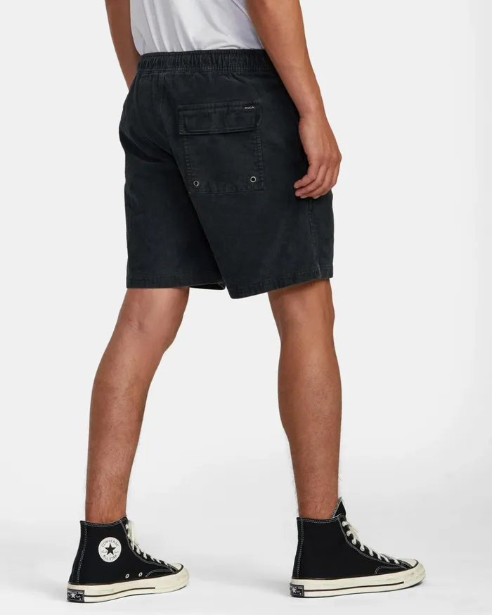 RVCA Shorts Hybrids Escape Elastic Waist Corduroy Shorts 17 Black 8211 Men