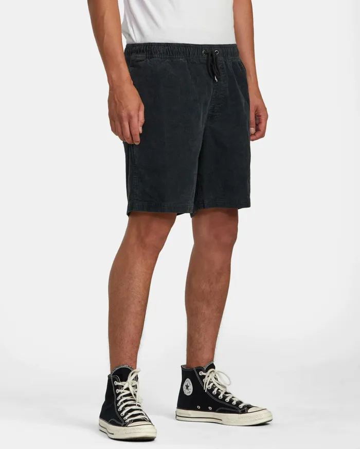 RVCA Shorts Hybrids Escape Elastic Waist Corduroy Shorts 17 Black 8211 Men