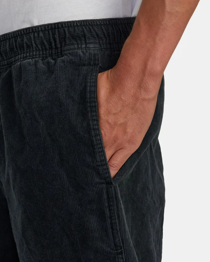 RVCA Shorts Hybrids Escape Elastic Waist Corduroy Shorts 17 Black 8211 Men