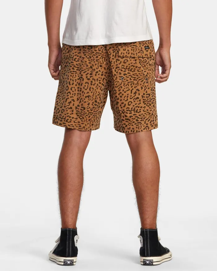 RVCA Shorts Hybrids Escape Elastic Waist Corduroy Shorts 17 Cheetah 8211 Men RVCA Shorts Hybrids Escape Elastic Waist Corduroy Shorts 17 Cheetah 8211 Men