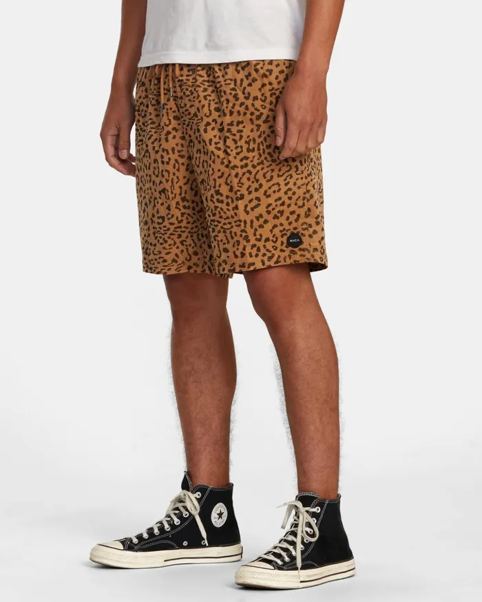 RVCA Shorts Hybrids Escape Elastic Waist Corduroy Shorts 17 Cheetah 8211 Men RVCA Shorts Hybrids Escape Elastic Waist Corduroy Shorts 17 Cheetah 8211 Men