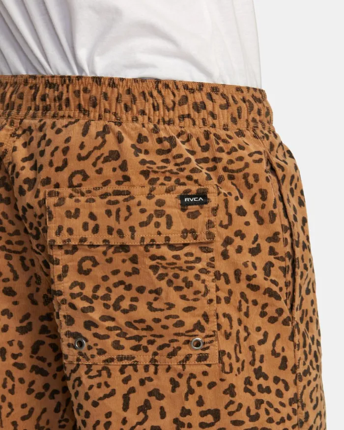 RVCA Shorts Hybrids Escape Elastic Waist Corduroy Shorts 17 Cheetah 8211 Men RVCA Shorts Hybrids Escape Elastic Waist Corduroy Shorts 17 Cheetah 8211 Men