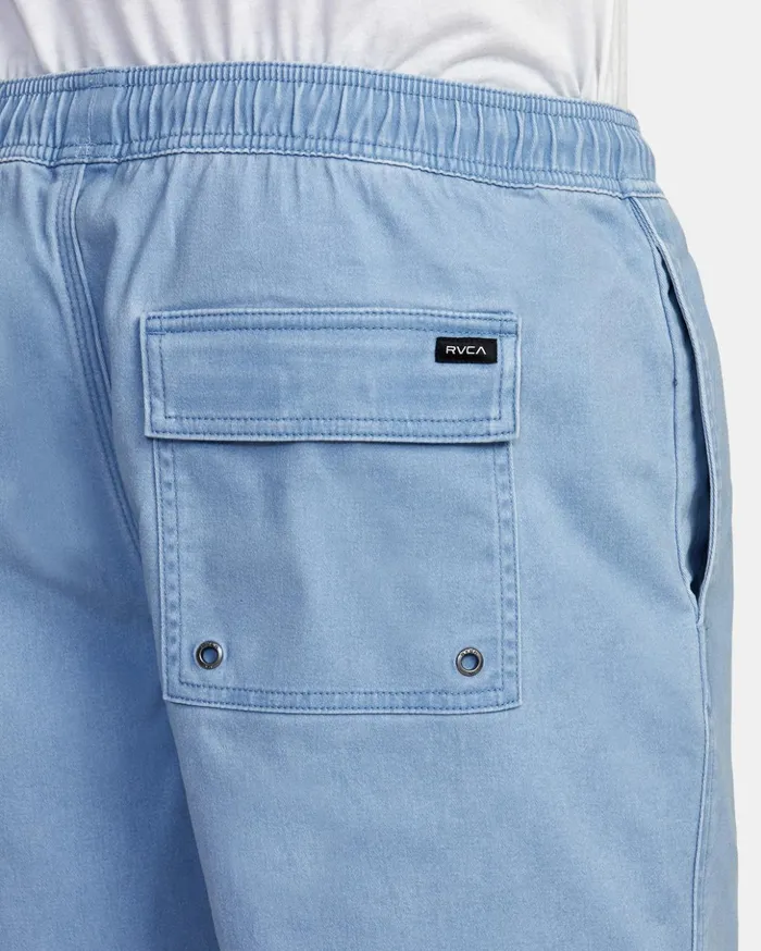 RVCA Shorts Hybrids Escape Elastic Waist Walkshorts 17 Deja Blue 8211 Men