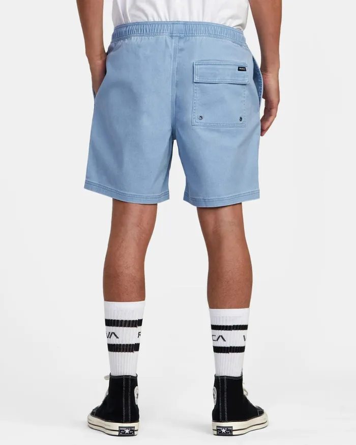 RVCA Shorts Hybrids Escape Elastic Waist Walkshorts 17 Deja Blue 8211 Men