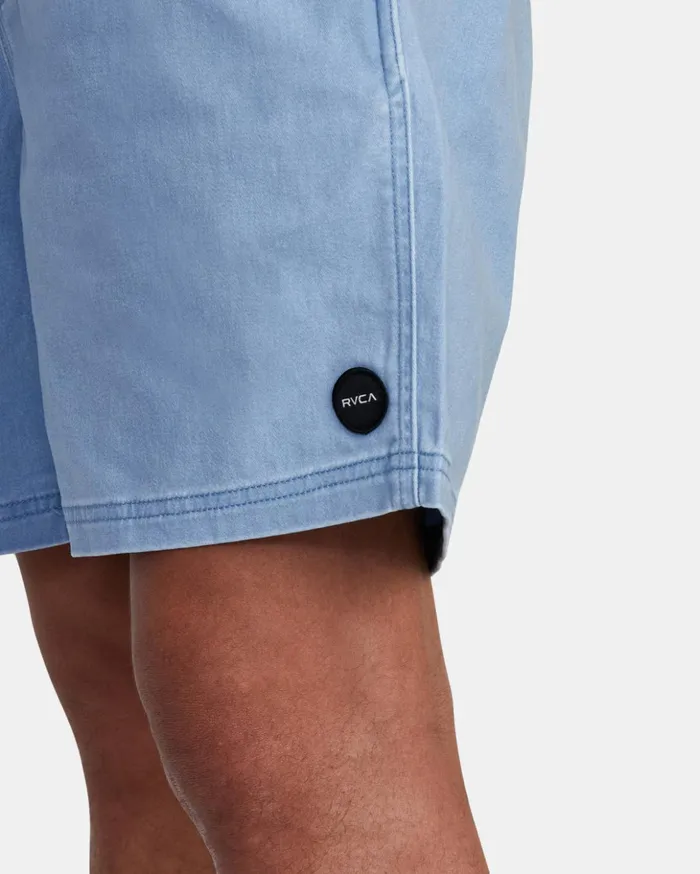 RVCA Shorts Hybrids Escape Elastic Waist Walkshorts 17 Deja Blue 8211 Men