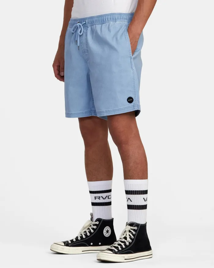 RVCA Shorts Hybrids Escape Elastic Waist Walkshorts 17 Deja Blue 8211 Men