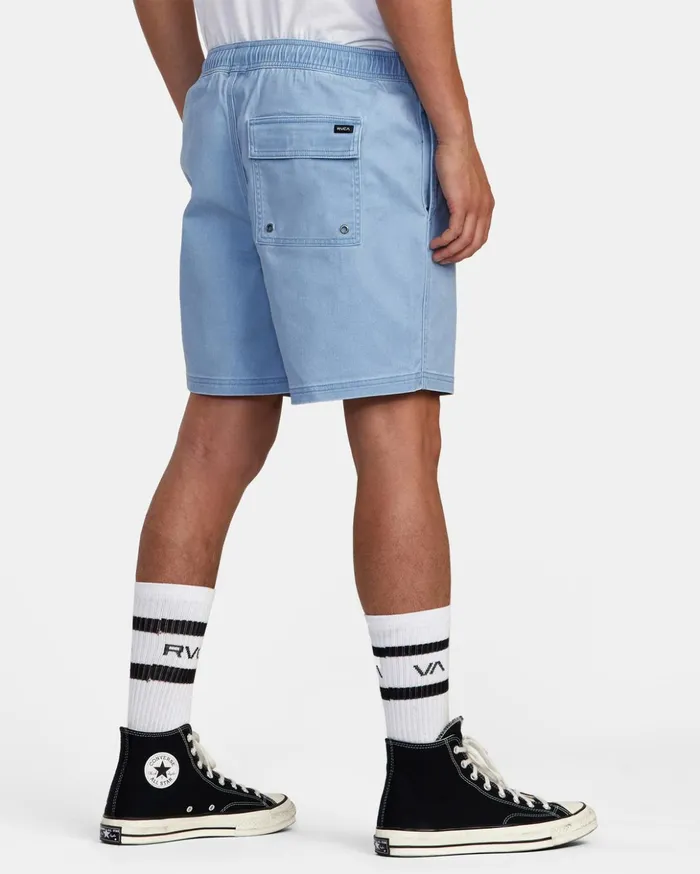 RVCA Shorts Hybrids Escape Elastic Waist Walkshorts 17 Deja Blue 8211 Men