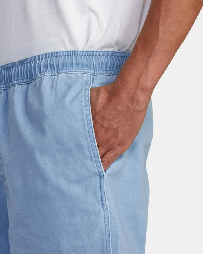 RVCA Shorts Hybrids Escape Elastic Waist Walkshorts 17 Deja Blue 8211 Men