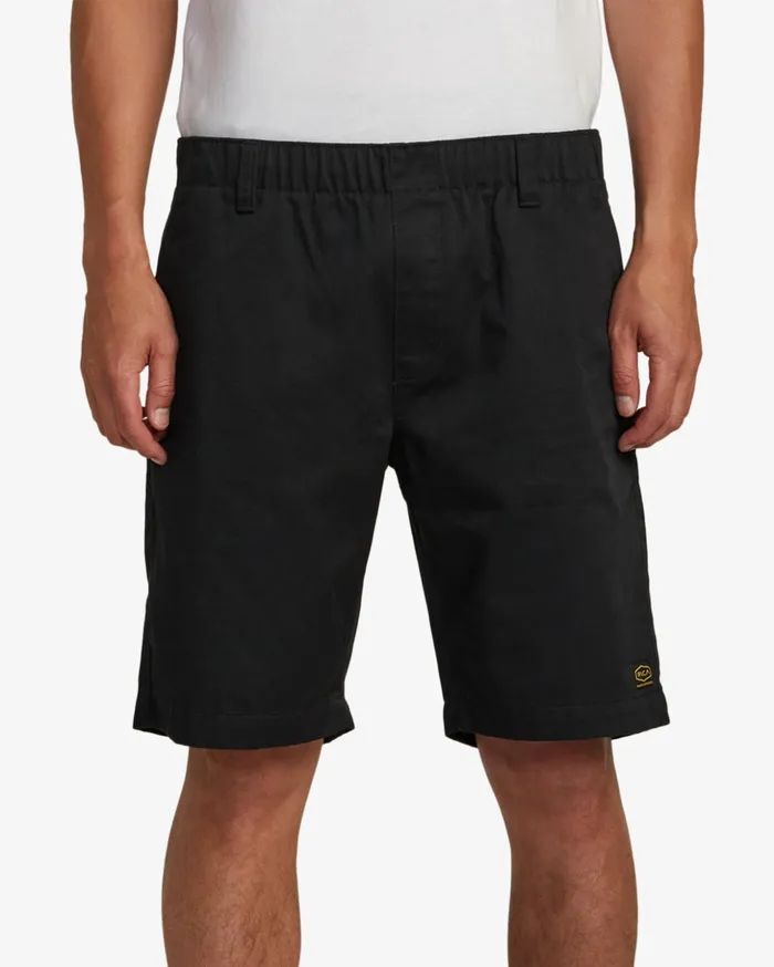 RVCA Shorts Hybrids Recession Collection Americana Elasticized 20034 Shorts Black 8211 Men RVCA Shorts Hybrids Recession Collection Americana Elasticized 20034 Shorts Black 8211 Men