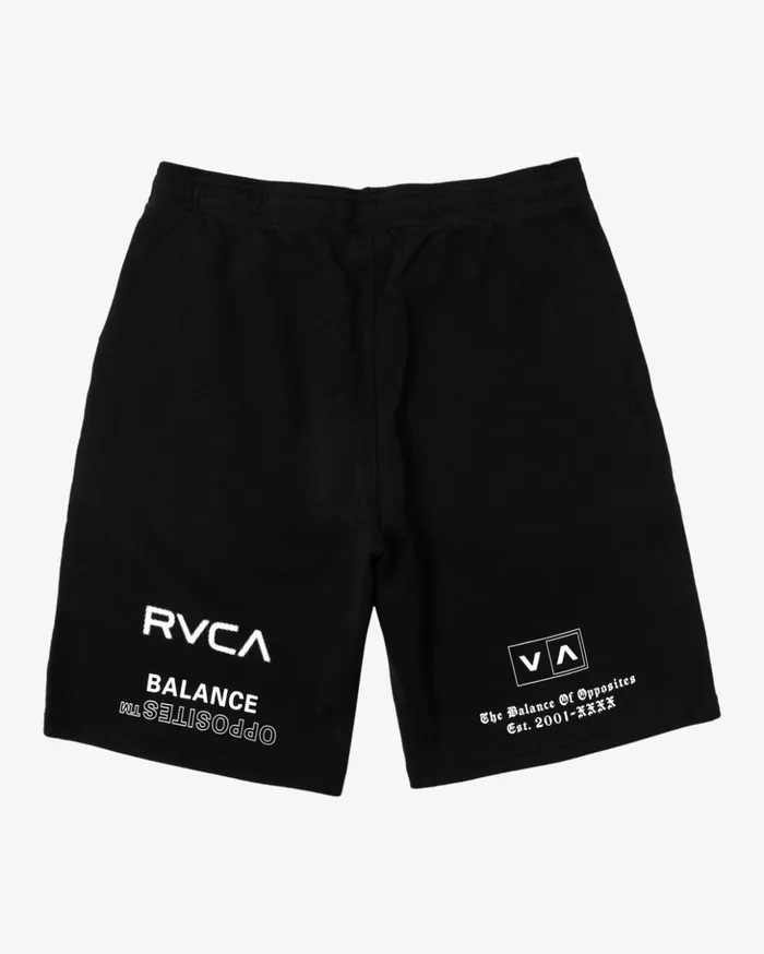 RVCA Shorts Hybrids VA Sport 19034 Sports Sweat Shorts Blackwhite 8211 Men