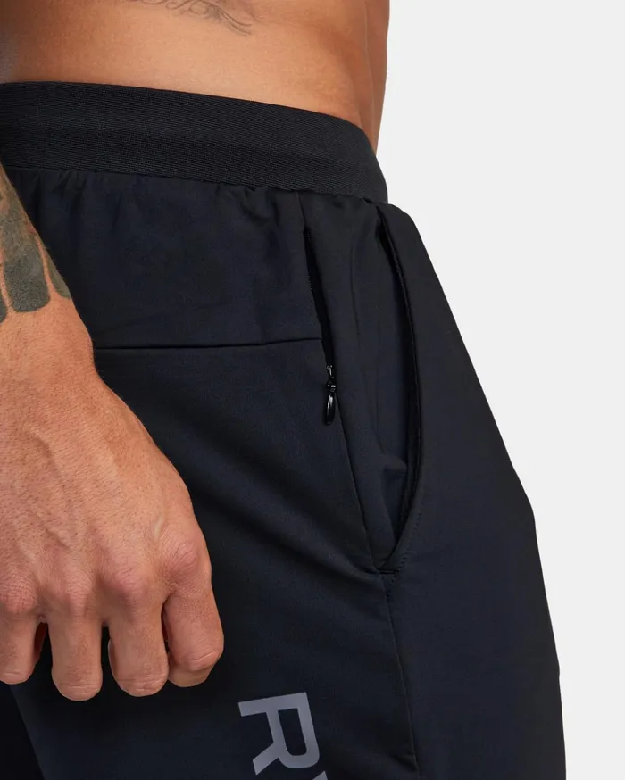 RVCA Shorts Hybrids VA Sport Trainer Elastic Waist Shorts Black 8211 Men