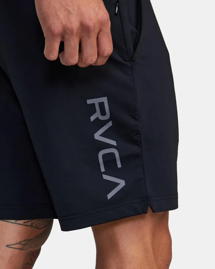 RVCA Shorts Hybrids VA Sport Trainer Elastic Waist Shorts Black 8211 Men