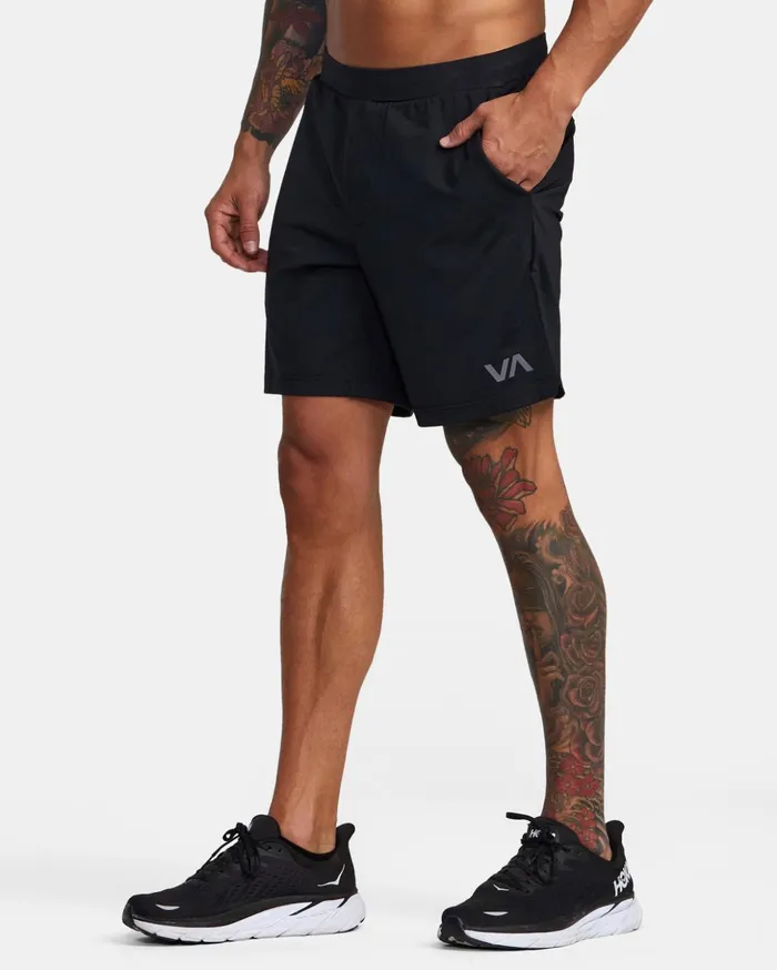 RVCA Shorts Hybrids VA Sport Trainer Elastic Waist Shorts Black 8211 Men