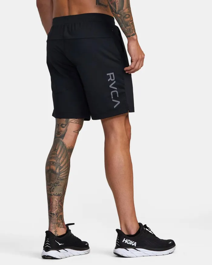 RVCA Shorts Hybrids VA Sport Trainer Elastic Waist Shorts Black 8211 Men
