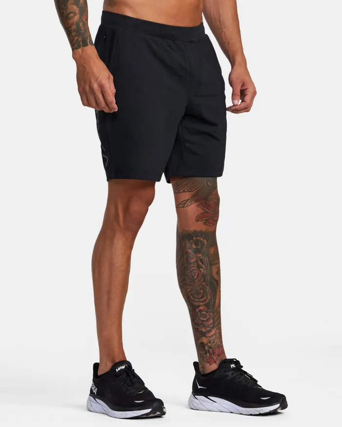 RVCA Shorts Hybrids VA Sport Trainer Elastic Waist Shorts Black 8211 Men