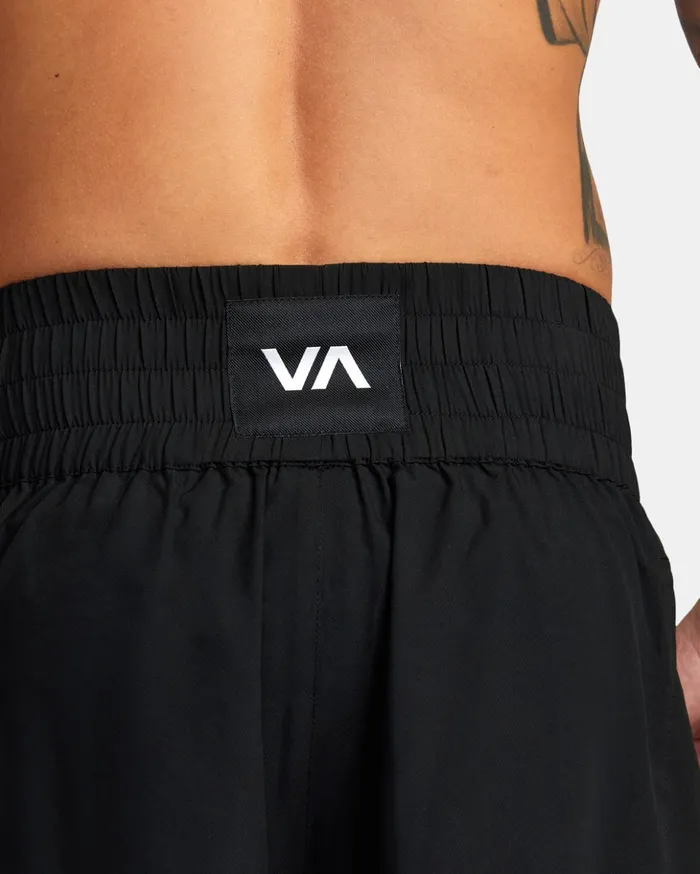 RVCA Shorts Hybrids Yogger Elastic Waist Boxing Shorts 17034 Black 8211 Men