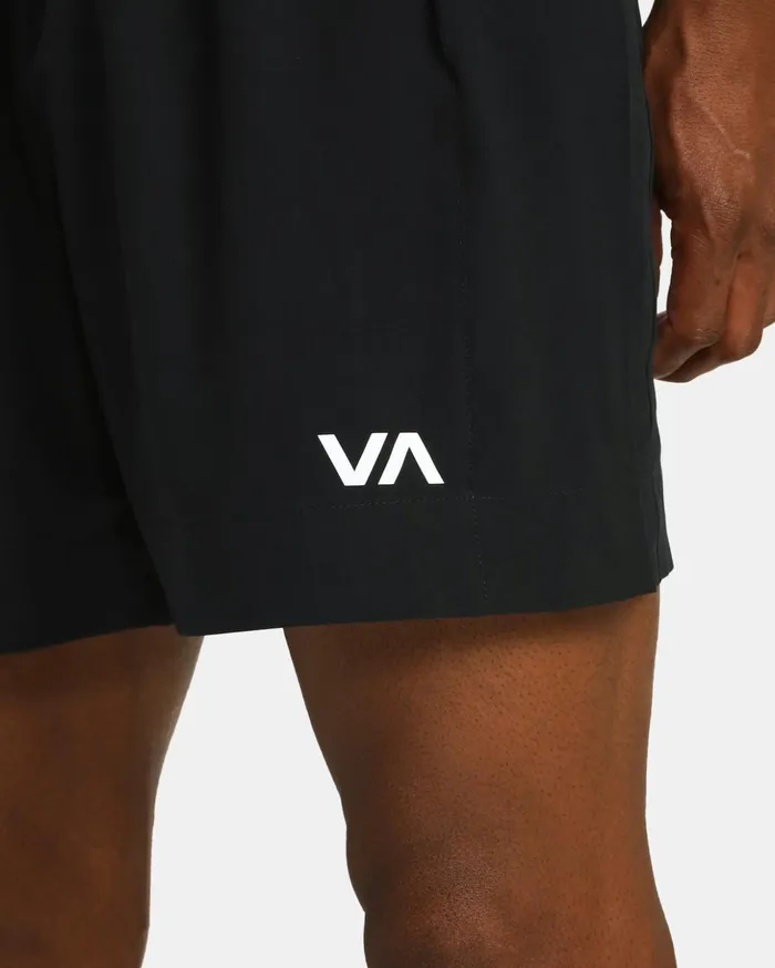 RVCA Shorts Hybrids Yogger Elastic Waist Boxing Shorts 17034 Black 8211 Men