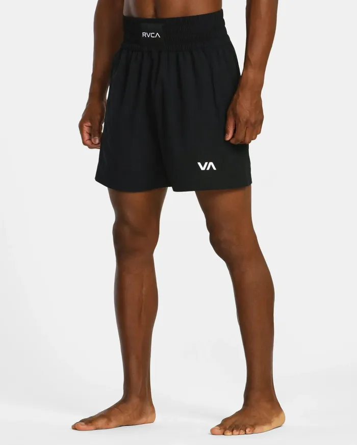 RVCA Shorts Hybrids Yogger Elastic Waist Boxing Shorts 17034 Black 8211 Men