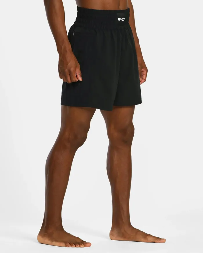 RVCA Shorts Hybrids Yogger Elastic Waist Boxing Shorts 17034 Black 8211 Men
