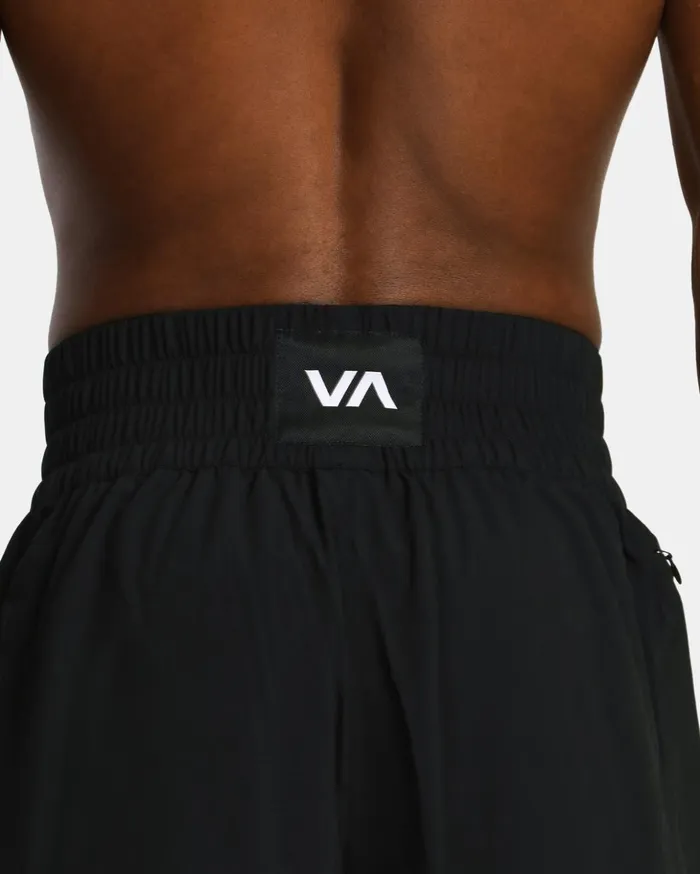 RVCA Shorts Hybrids Yogger Elastic Waist Boxing Shorts 17034 Black 8211 Men