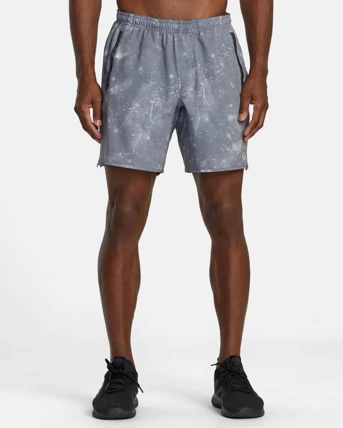 RVCA Shorts Hybrids Yogger Stretch Elastic Waist Shorts 17034 Smoke Bleach 8211 Men RVCA Shorts Hybrids Yogger Stretch Elastic Waist Shorts 17034 Smoke Bleach 8211 Men