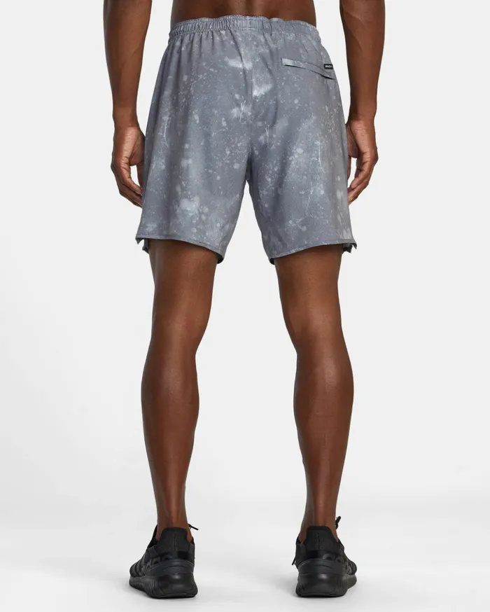 RVCA Shorts Hybrids Yogger Stretch Elastic Waist Shorts 17034 Smoke Bleach 8211 Men RVCA Shorts Hybrids Yogger Stretch Elastic Waist Shorts 17034 Smoke Bleach 8211 Men