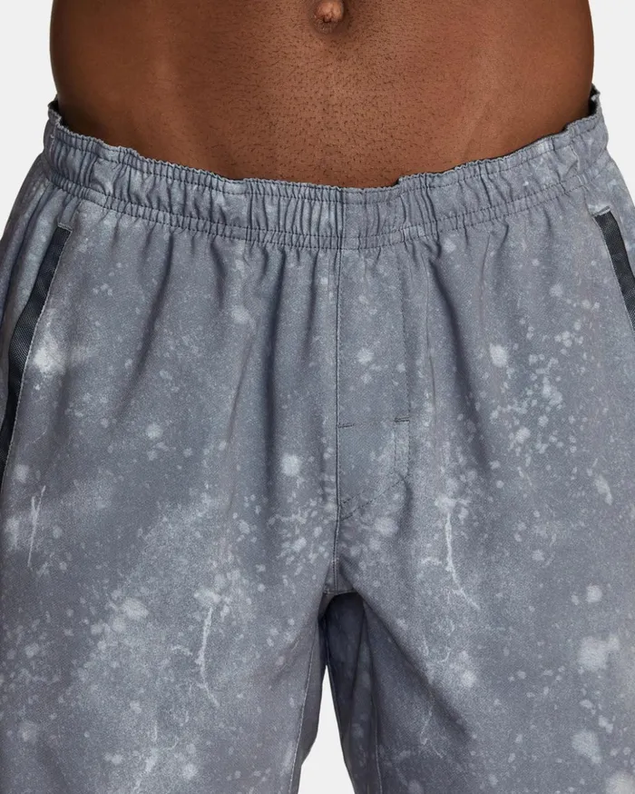 RVCA Shorts Hybrids Yogger Stretch Elastic Waist Shorts 17034 Smoke Bleach 8211 Men RVCA Shorts Hybrids Yogger Stretch Elastic Waist Shorts 17034 Smoke Bleach 8211 Men