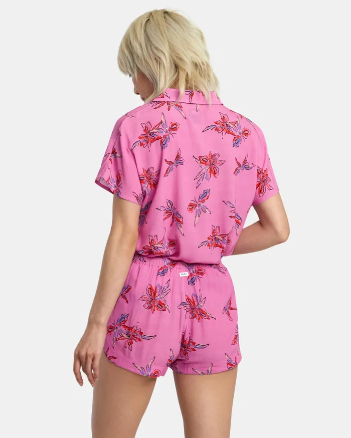 RVCA Shorts Skirts New Yume Eco Viscose Shorts Cyclamen 8211 Women