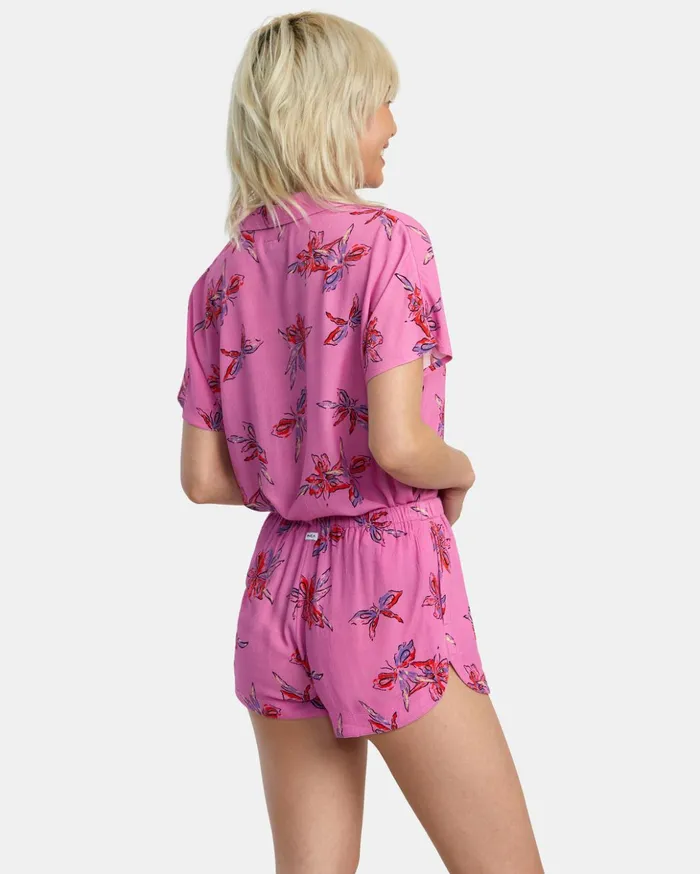 RVCA Shorts Skirts New Yume Eco Viscose Shorts Cyclamen 8211 Women