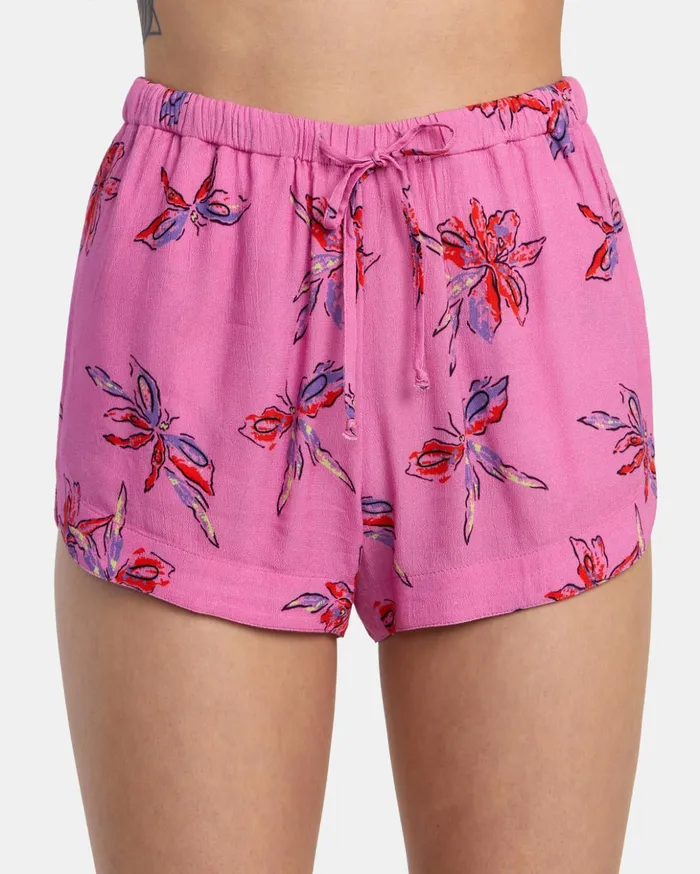 RVCA Shorts Skirts New Yume Eco Viscose Shorts Cyclamen 8211 Women