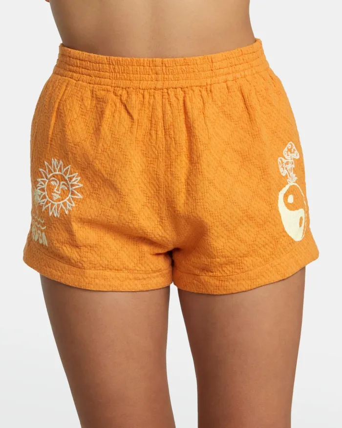 RVCA Shorts Skirts Sawyer Woven Shorts Tangerine 8211 Women