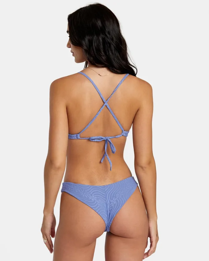 RVCA Swim New Arrivals Dazed Shimmer Crossback Bikini Top Coast 8211 Women
