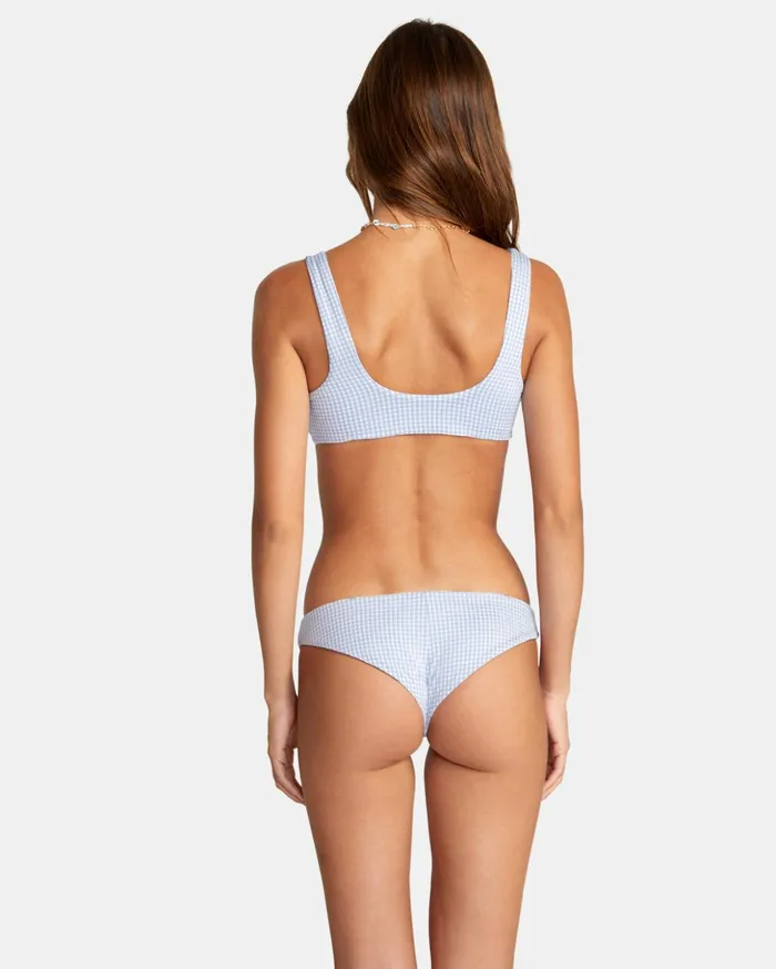 RVCA Swim New Arrivals Gingham Reversible Bralette Bikini Top Ash Blue 8211 Women RVCA Swim New Arrivals Gingham Reversible Bralette Bikini Top Ash Blue 8211 Women