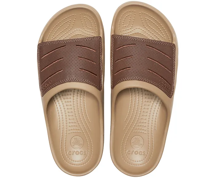 Sandals Crocs Men Bogota Slide Espresso Khaki