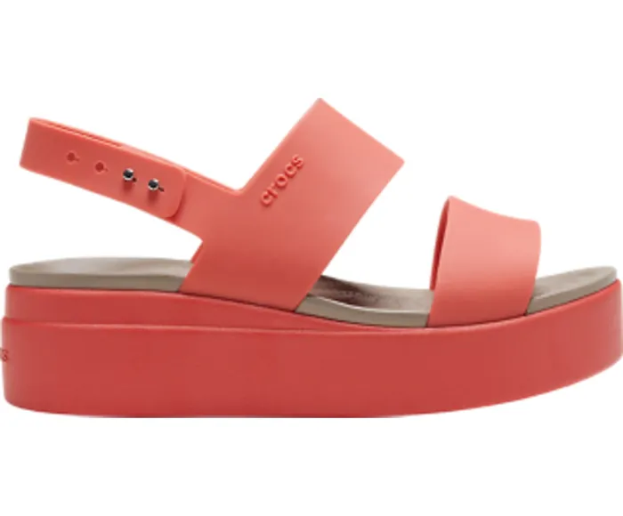 Sandals Women Crocs Crocs Brooklyn Low Wedge Spicy Orange Spicy Orange