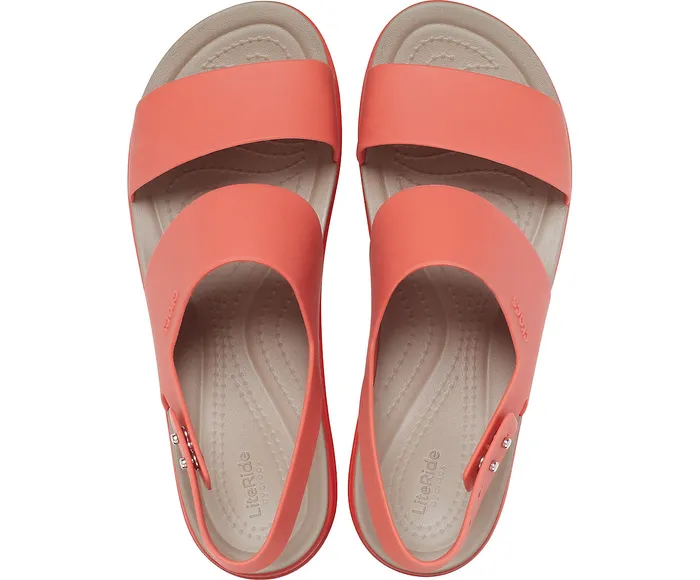 Sandals Women Crocs Crocs Brooklyn Low Wedge Spicy Orange Spicy Orange