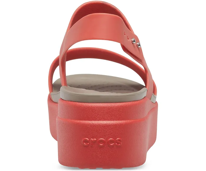 Sandals Women Crocs Crocs Brooklyn Low Wedge Spicy Orange Spicy Orange