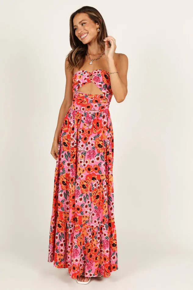 Sarai Dress Pink Strapless Dresses Petal and Pup Women