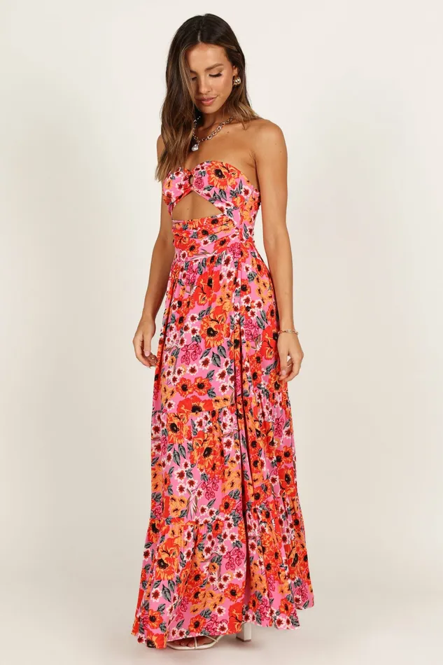 Sarai Dress Pink Strapless Dresses Petal and Pup Women