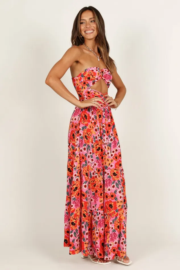Sarai Dress Pink Strapless Dresses Petal and Pup Women